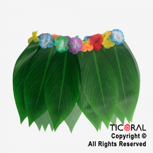 POLLERA HAWAIANA HOJAS LILO x 1